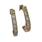 1.00 Carat Natural Diamond Hoop Earrings Gold Plate over Sterling Silver - Unbranded - Earrings - A+ Stuff