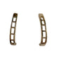 1.00 Carat Natural Diamond Hoop Earrings Gold Plate over Sterling Silver - Unbranded - Earrings - A+ Stuff