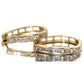 1.00 Carat Natural Diamond Hoop Earrings Gold Plate over Sterling Silver - Unbranded - Earrings - A+ Stuff