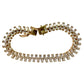 10.00 Carat Lab Created White Topaz Baguette Bracelet in Sterling w 14kt Gold Overlay - Bracelet - A+ Stuff