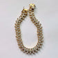 10.00 Carat Lab Created White Topaz Baguette Bracelet in Sterling w 14kt Gold Overlay - Bracelet - A+ Stuff