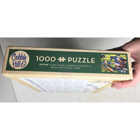 1000 Piece Cobble Hill Puzzle ''Koi Pond'' - A+ Stuff - Games - A+ Stuff
