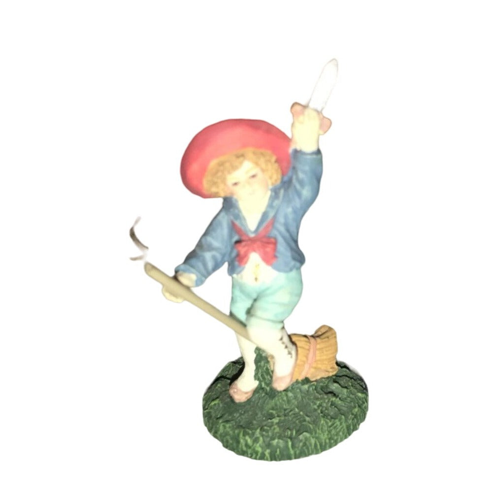 Enesco Boy Playing Figurine- Village Maud Humphrey Bogart Collection