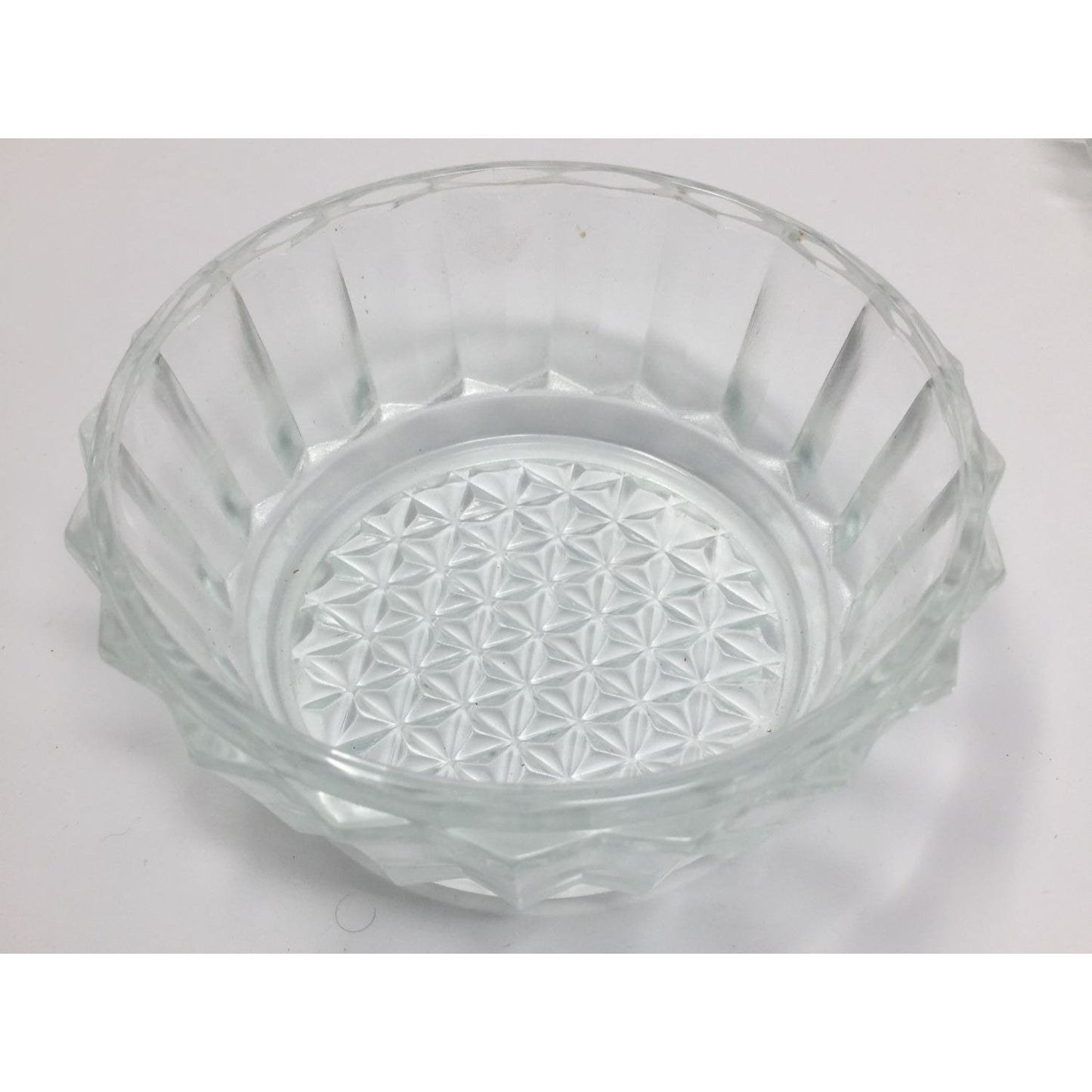 Vintage Clear Glass Divided Ribbed Serving Vegetable/Relish Tray Platter