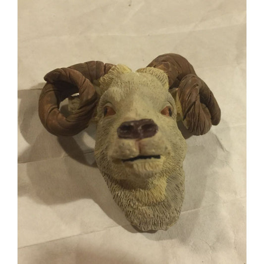 Vintage Ram Animal Head Refrigerator Magnet