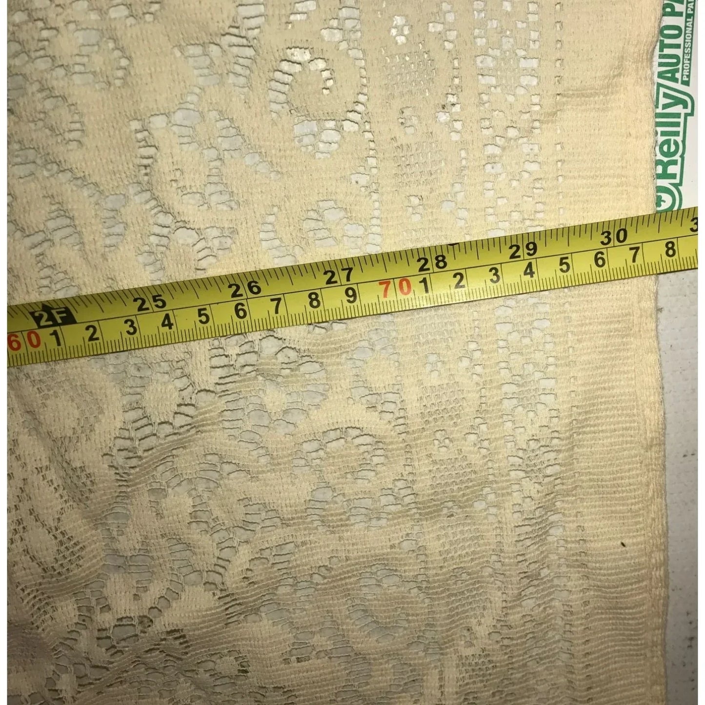 Set of 2 White/Cream Colored Handmade Crocheted Table Placemats/Doilies - A+ Stuff