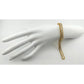 1/2 Carat Diamond Bracelet w Heart Pattern on Side 14kt Gold Overlay Sterling - A+ Stuff