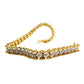 1/2 Carat Diamond Bracelet w Heart Pattern on Side 14kt Gold Overlay Sterling - A+ Stuff