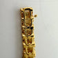 1/2 Carat Diamond Bracelet w Heart Pattern on Side 14kt Gold Overlay Sterling - A+ Stuff