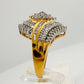 1/2 Carat Marquise Lab Created Diamond Ring with Gold Overlay Size 7 - Ring - A+ Stuff