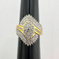 1/2 Carat Marquise Lab Created Diamond Ring with Gold Overlay Size 7 - Ring - A+ Stuff