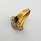 1/2 Carat Marquise Lab Created Diamond Ring with Gold Overlay Size 7 - Ring - A+ Stuff