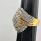 1/2 Carat Marquise Lab Created Diamond Ring with Gold Overlay Size 7 - Ring - A+ Stuff