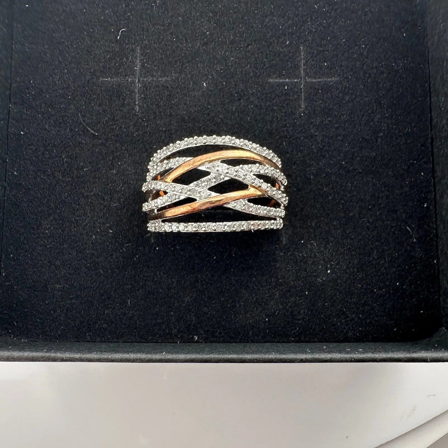 1/2 Carat Natural Diamond Braided Woven Paths Ring Size 7 - Unbranded - Diamond Ring - A+ Stuff