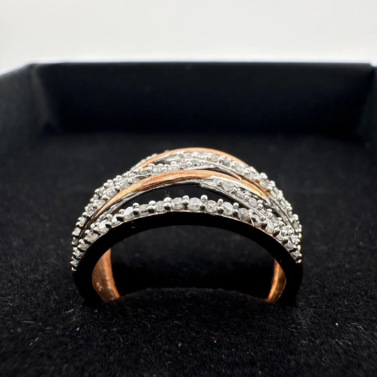 1/2 Carat Natural Diamond Braided Woven Paths Ring Size 7 - Unbranded - Diamond Ring - A+ Stuff