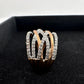 1/2 Carat Natural Diamond Braided Woven Paths Ring Size 7 - Unbranded - Diamond Ring - A+ Stuff