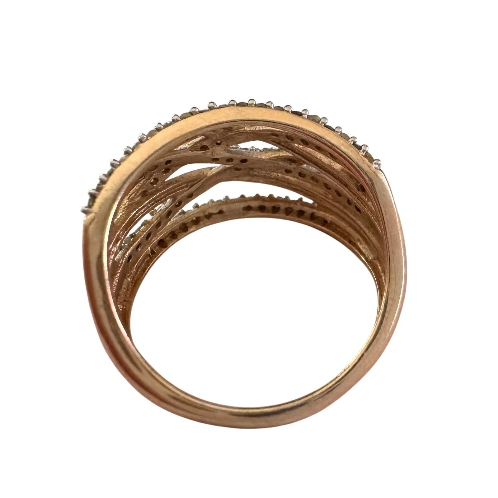 1/2 Carat Natural Diamond Braided Woven Paths Ring Size 7 - Unbranded - Diamond Ring - A+ Stuff