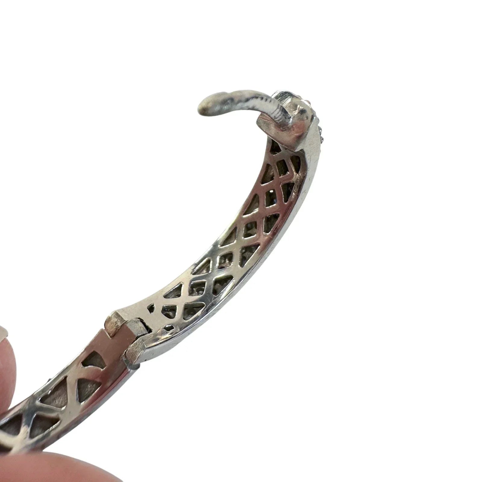 1/2 Carat Natural Diamond Hoop Earrings in Sterling Silver - Unbranded - Diamond Earrings - A+ Stuff