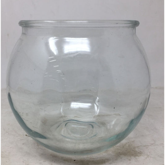 Small Clear Glass Round Fish Bowl/Jar