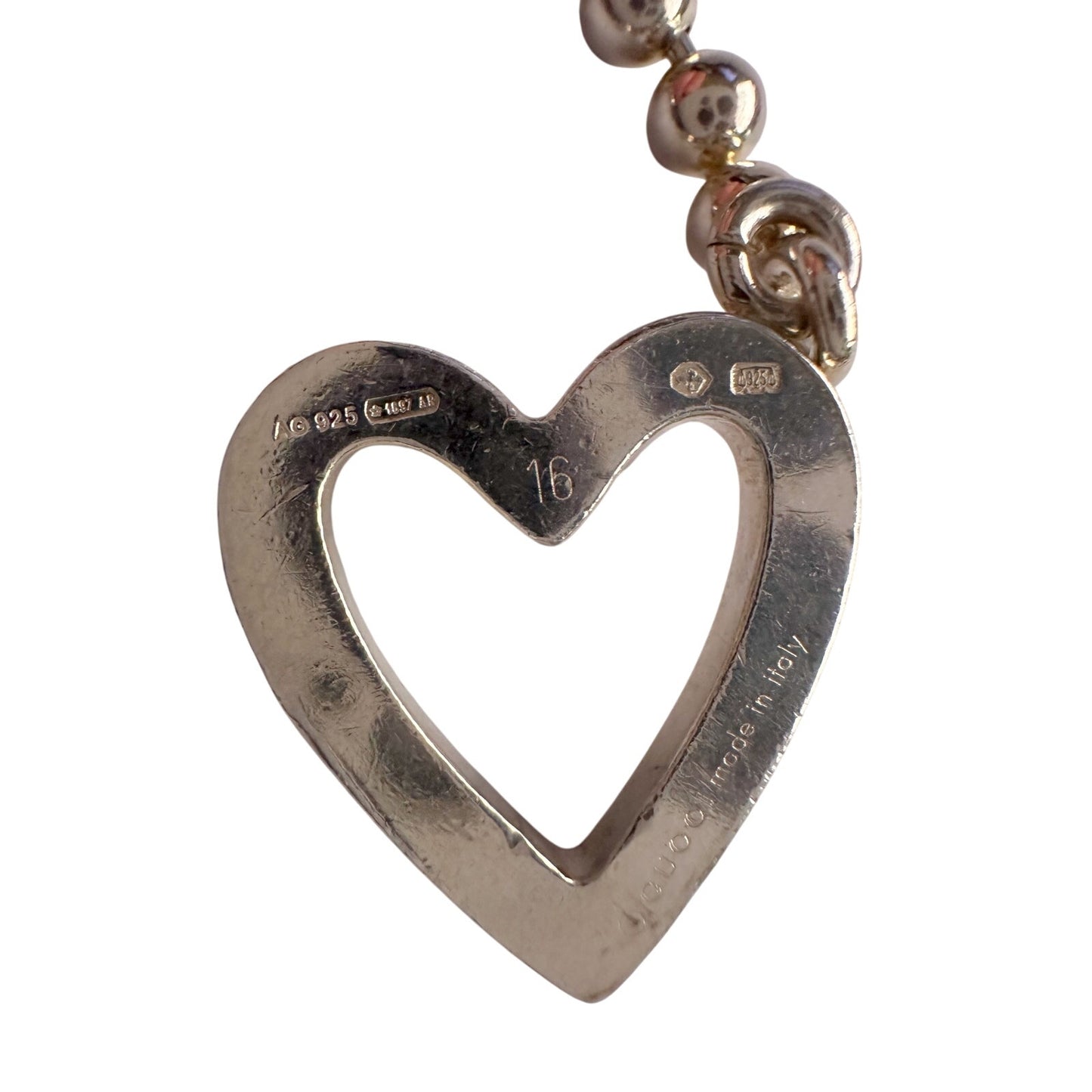 GUCCI Ball and Chain Heart Bracelet with Female Symbol Pendant Charm