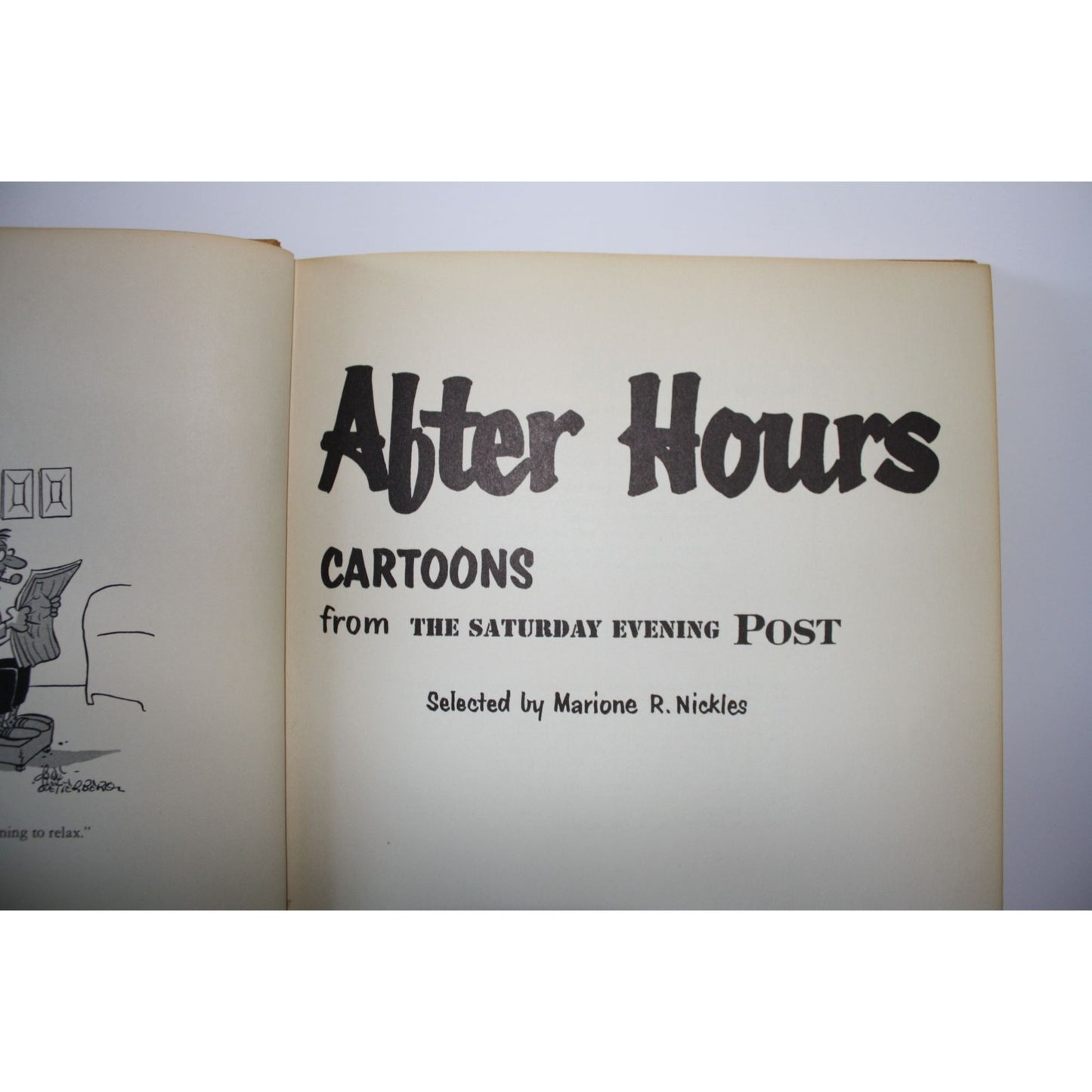 After Hours Cartoons from The Saturday Evening Post Book by Marione Nickels