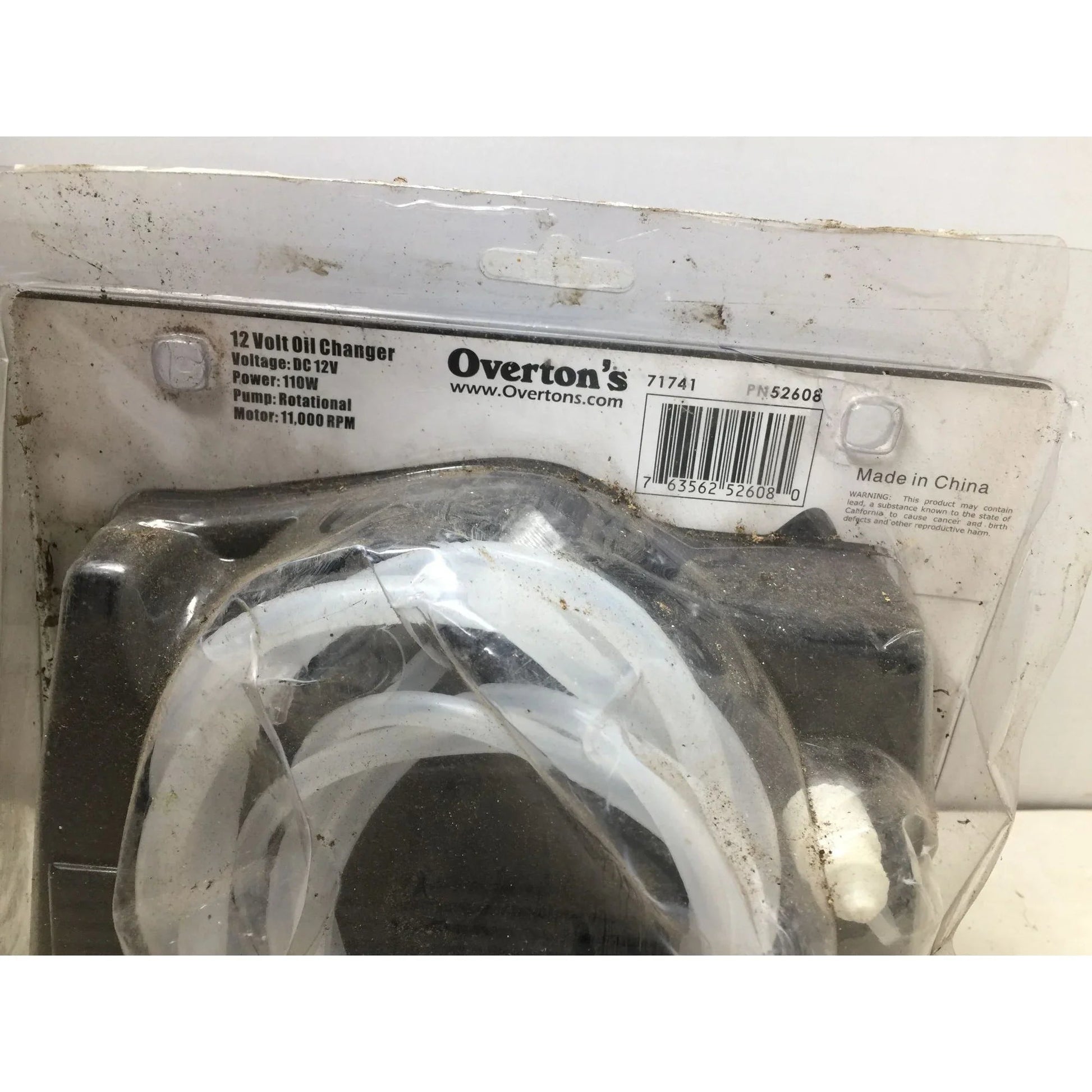 12V Oil Changer - Wired Battery Clips/Magnetic Bottom - New in Package - overtons - Auto Part - A+ Stuff