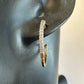 1/3 Carat Natural Diamond Hoop Earrings - Sterling Silver with Gold Overlay - Unbranded - Earrings - A+ Stuff