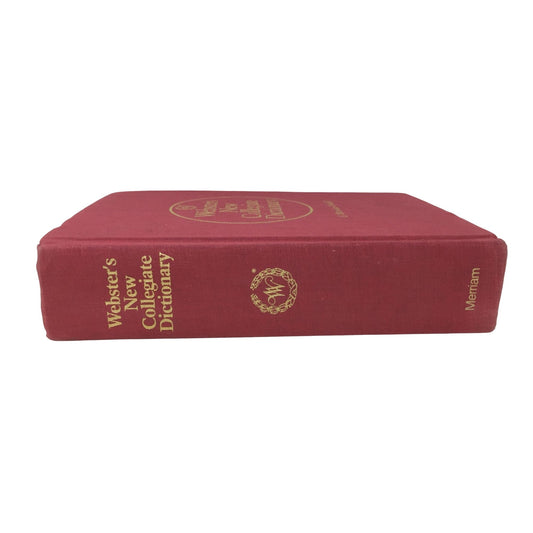 Webster's 1976 New Collegiate Hardcover Dictionary Thumb-Indexed