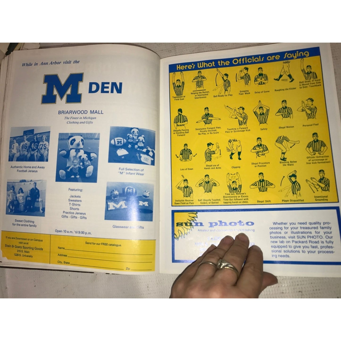 Vintage 10/15/83 Sports Programs/Guides Michigan VS Northwestern Football