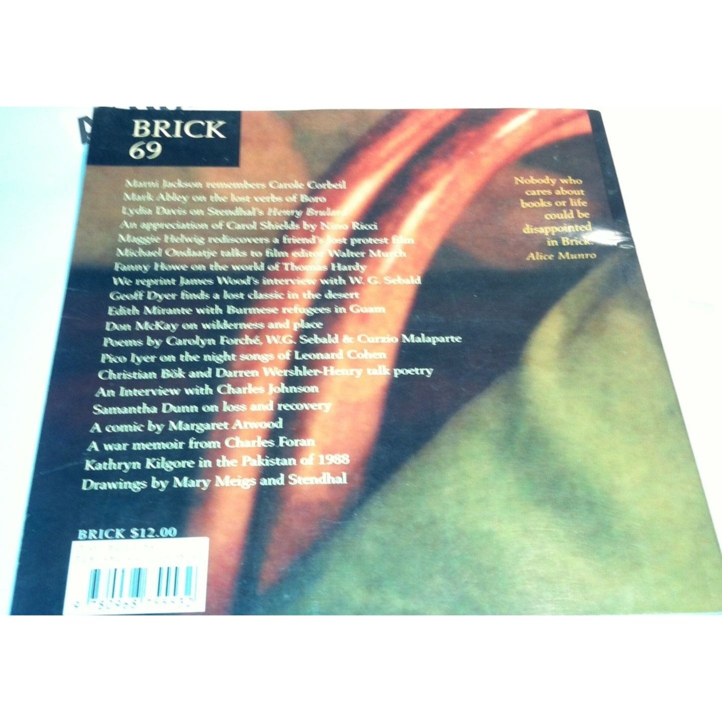 BRICK A Literary Journal Spring 2002 Vintage Paperback Book