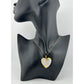 Bold and Beautiful 1 ct "Whole Heart" Diamond Necklace  - 14kt Gold Overlay Sterling