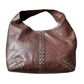 Michael Kors Brown Leather Studded Hobo Bag - Beautiful!