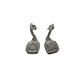1/4 Carat Diamond Cushion Cut Dangle Earrings - Rhodium Plated Brass - Unbranded - Earrings - A+ Stuff
