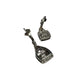 1/4 Carat Diamond Cushion Cut Dangle Earrings - Rhodium Plated Brass - Unbranded - Earrings - A+ Stuff
