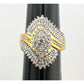 1/2 Carat Marquise Lab Created Diamond Ring with Gold Plating Size 7.25-7.5 A+ Stuff  A+ Stuff