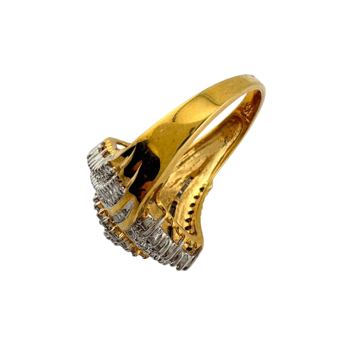 1/2 Carat Marquise Lab Created Diamond Ring with Gold Plating Size 7.25-7.5 A+ Stuff  A+ Stuff