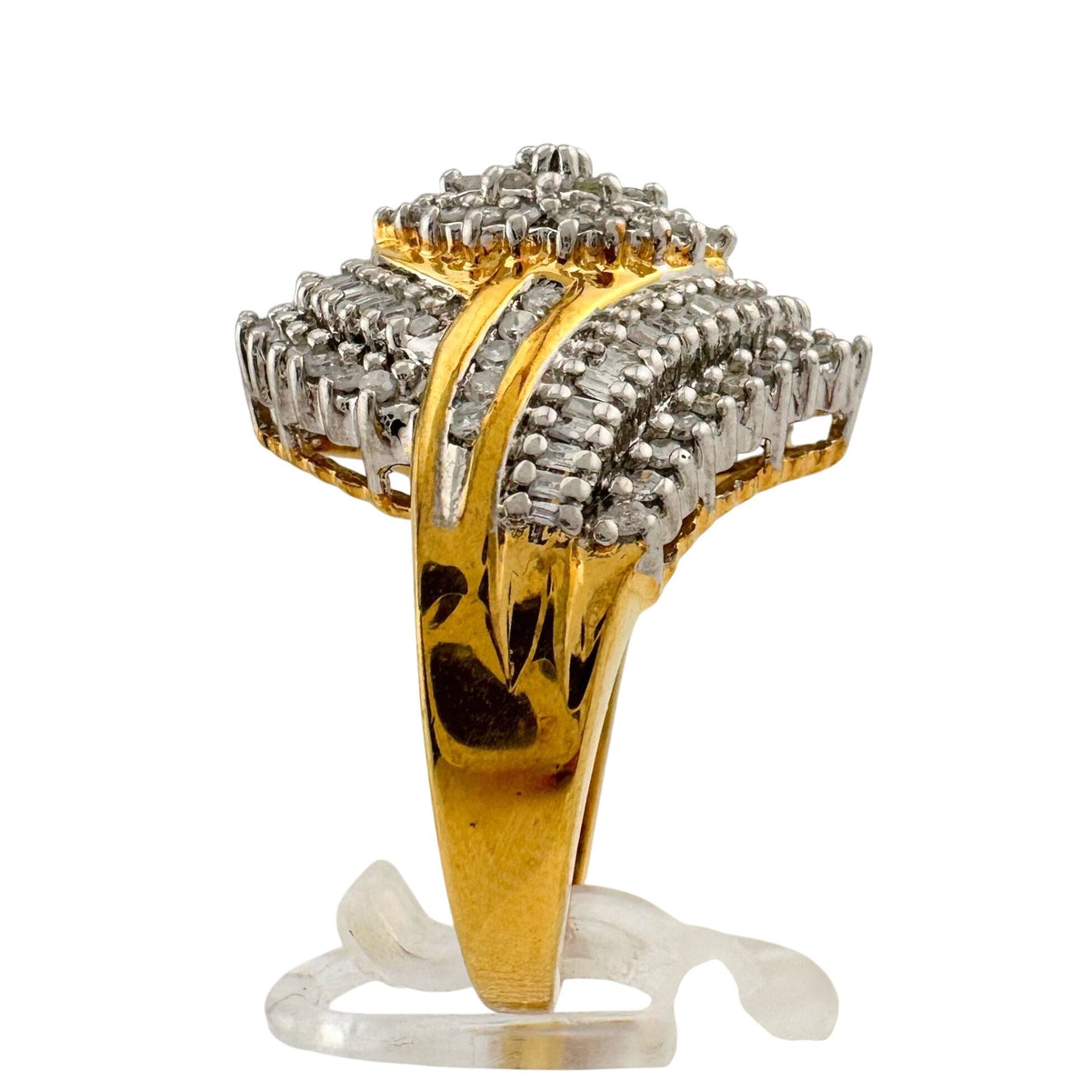 1/2 Carat Marquise Lab Created Diamond Ring with Gold Plating Size 7.25-7.5 A+ Stuff  A+ Stuff