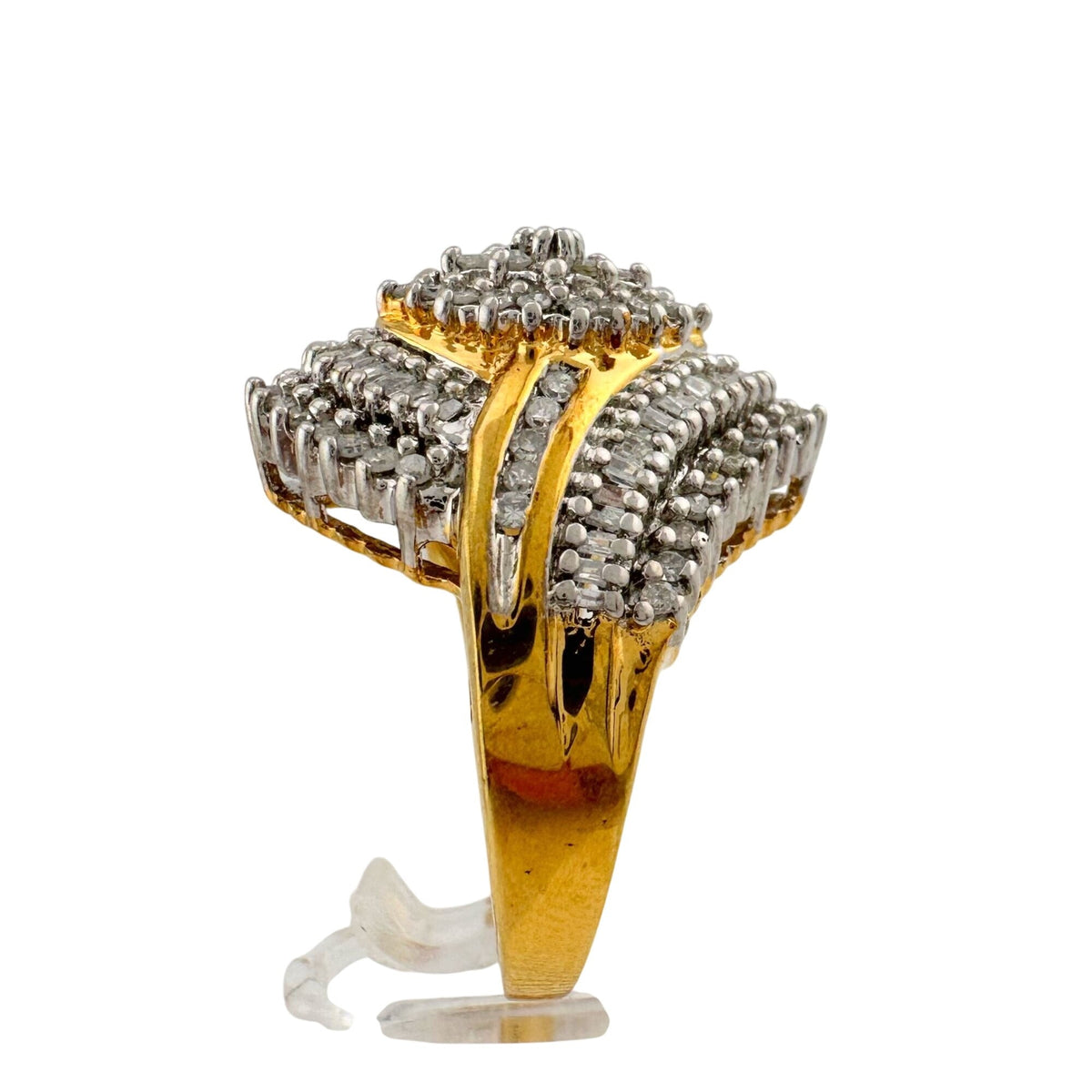 1/2 Carat Marquise Lab Created Diamond Ring with Gold Plating Size 7.25-7.5 A+ Stuff  A+ Stuff
