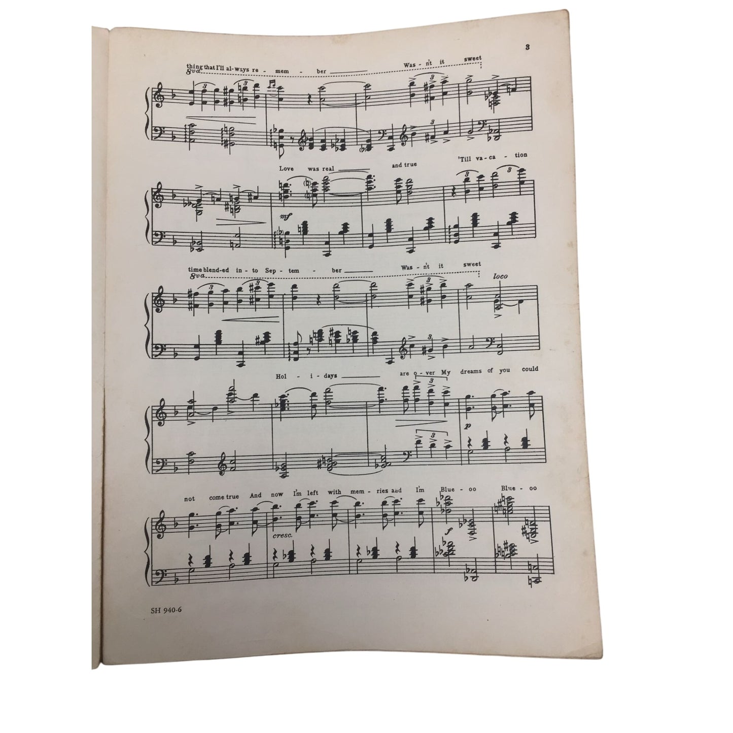 ''HOLIDAY'' Sheet Music by Mort Dixon and Ethel Ponce