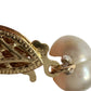 14kt Gold Hand Knotted 7mm Peacock Black (Bluish) & White Pearl Necklace 17" - Unbranded - A+ Stuff