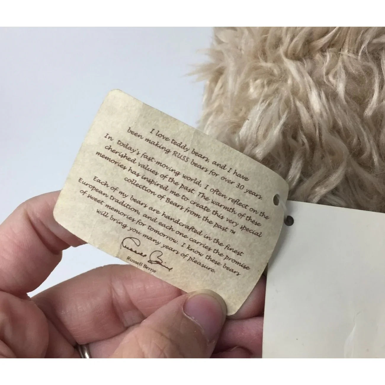 Vintage Radcliffe RUSS Berrie & Co. Teddy Bear with Brown Bow - A+ Stuff