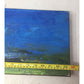 Colorful Blue and Green Hand Painted Landscape Scenery Wall Art - about 23.5"x9.5"