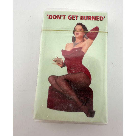 Vintage Pocket Altoids Match Box - with Pin Up Girl  -- "Don't Get Burned" - Unique - Rare Find!