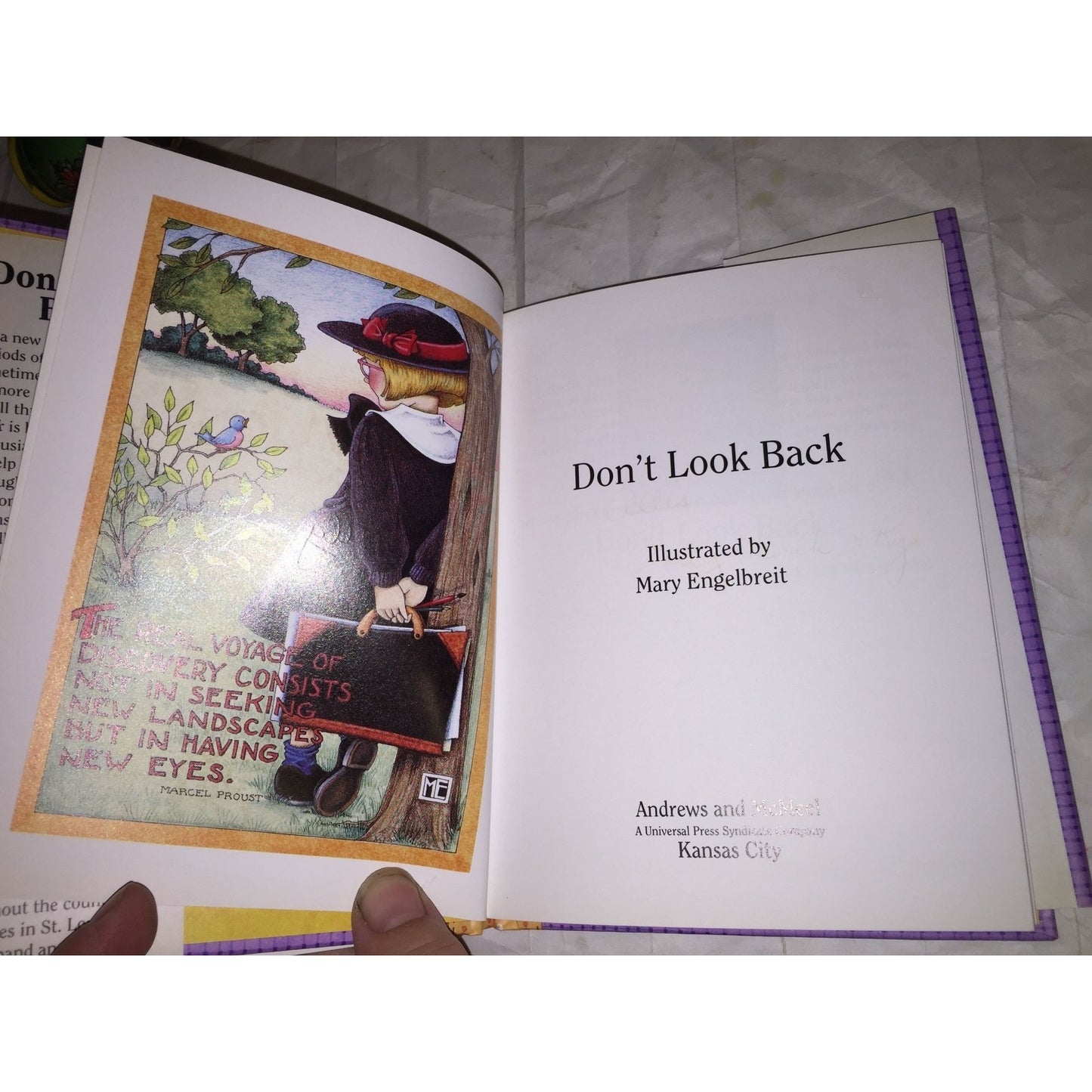 Don't Look Back by Mary Engelbreit Hardcover Book