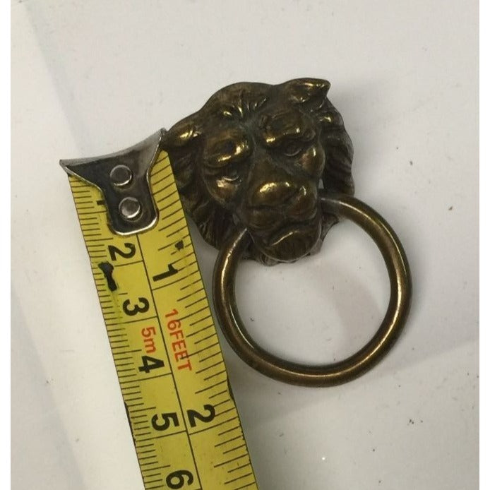 Vintage Metal Lion Head Door Knocker- About 2" Long