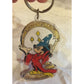 Vintage Collectible Disney Mickey Mouse Wizard Plastic Key Chain