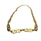 Givenchy Gold-Plate GG Necklace - 15" - Vintage