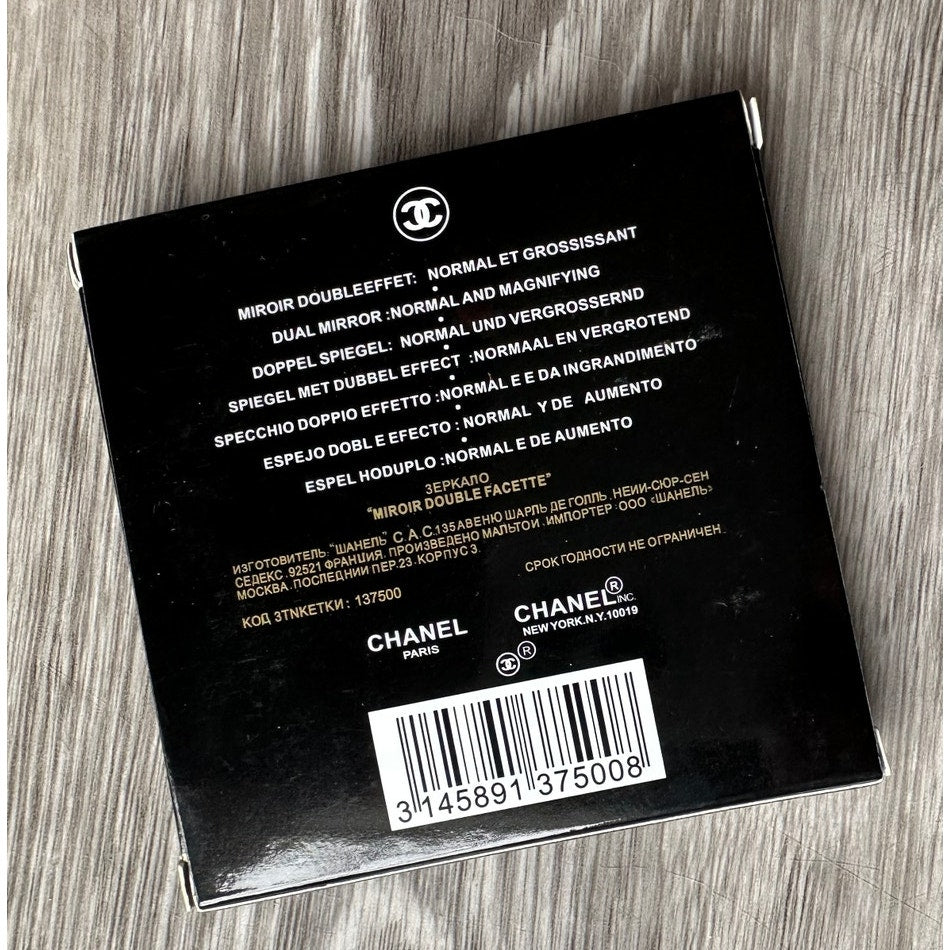 Black Chanel Double Mirror Compact - New in Box Chanel  A+ Stuff