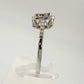 Eye-catching  1/4 Carat Natural Diamond Ring Illusion Set in Sterling Silver - Size 7 -  Beautiful!