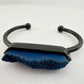 Black Ondine Blue Quartz Bangle Bracelet